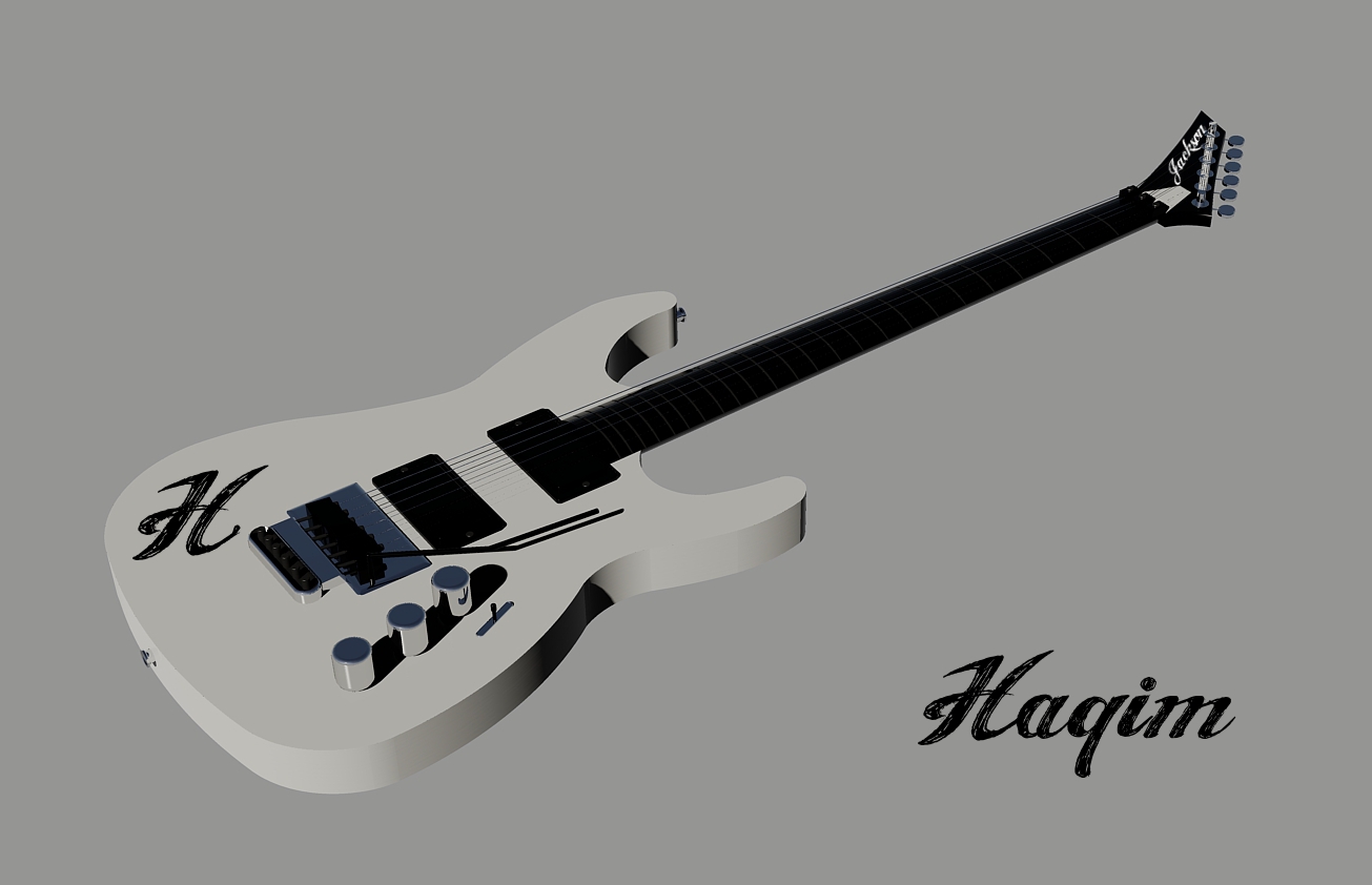 3D Gitar Autocad The Haqims Garden